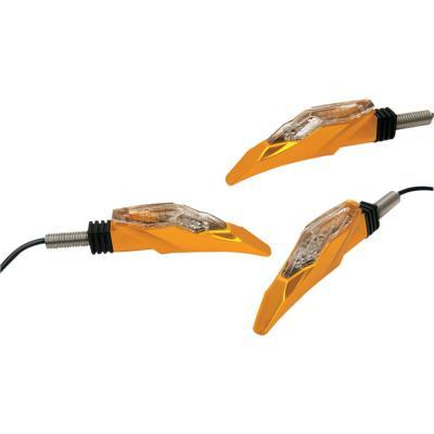 Arlen Ness - Arlen Ness Xenolen LED Indicator Lights - Gold - Guardian 4.25in. 20 High Power LEDs - Amber - 12-792
