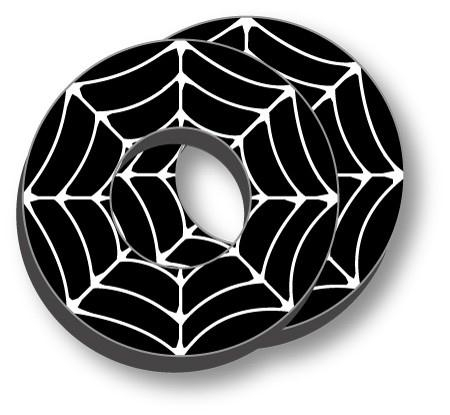 Factory Effex - Factory Effex Moto Grip Donuts - Spider Web - 08-67906