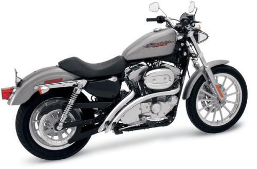 Bassani Manufacturing - Bassani Manufacturing Radial Sweepers Exhaust System - Chrome - XL4-FF12