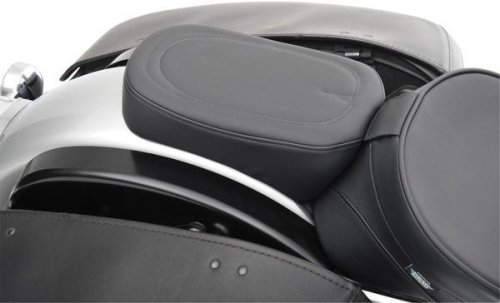 Drag Specialties - Drag Specialties Solo Rear/Pillion Seat - Narrow - Black Pinstripe - 0801-0520