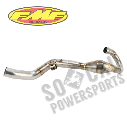 FMF Racing - FMF Racing MegaBomb Header with Midpipe - Titanium - 045392