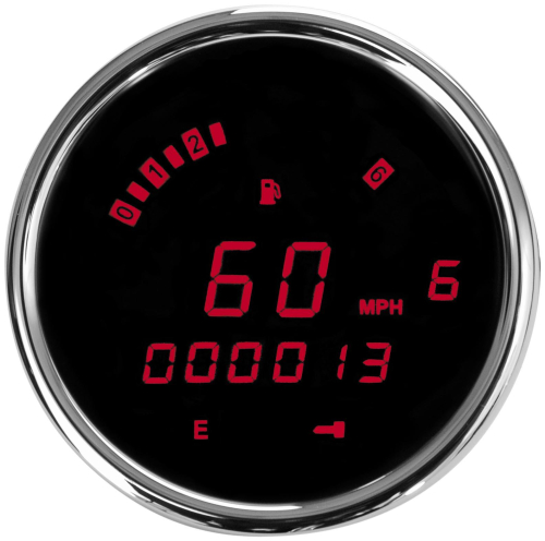 Dakota Digital - Dakota Digital MCL-3200 Series Direct Plug-In Instrument System - Red LED - Chrome Bezel - MCL-3207-R