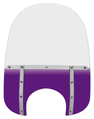 Memphis Shades - Memphis Shades Memphis Fats Windshield (9in. Cutout) - 21in. - Gradient Purple - MEM3814