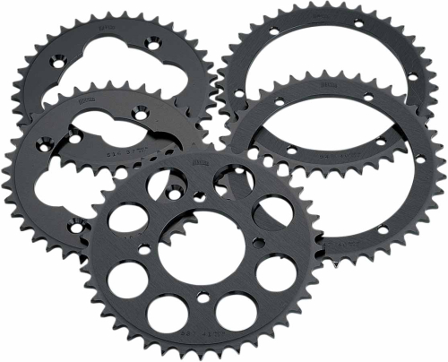 Moose Racing - Moose Racing Aluminum Rear Sprocket - Black - 43T - 3160-43