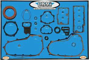 Drag Specialties - Drag Specialties Gasket, Seal and O-Ring Display for Big Twin 6-Speed Transmissions/Primaries - 0934-2017