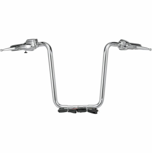 Paughco - Paughco 1-1/4in. Preassembled Standard Ape Hanger Handlebar Kit - 17in. - Chrome - 183027