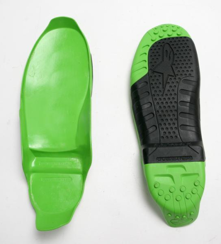 Alpinestars - Alpinestars Tech 10 Sole Inserts - Black/Green - Size: 7-8 - 25SUT10-16-7.8
