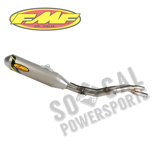 FMF Racing - FMF Racing Q4 Spark Arrestor Slip-On - Stainless Midpipe - 045384