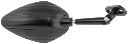 BikeMaster - BikeMaster Lined Candy Drop Tube Mirror - Black - KS-A59BCNC