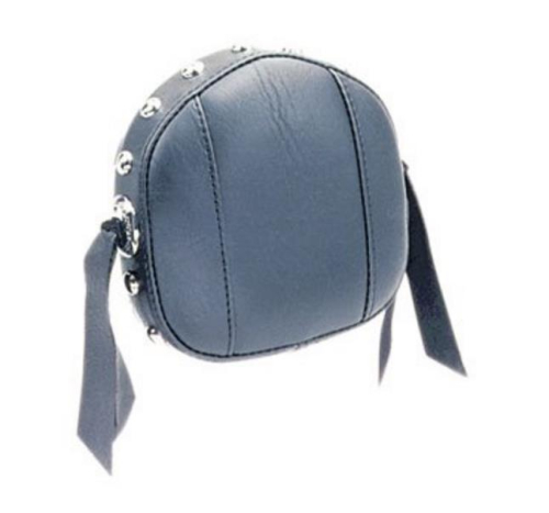 Mustang - Mustang Bracket Style Sissy Bar Pad - Studded with Conchos - 6in. H x 6.5in. W - 75307