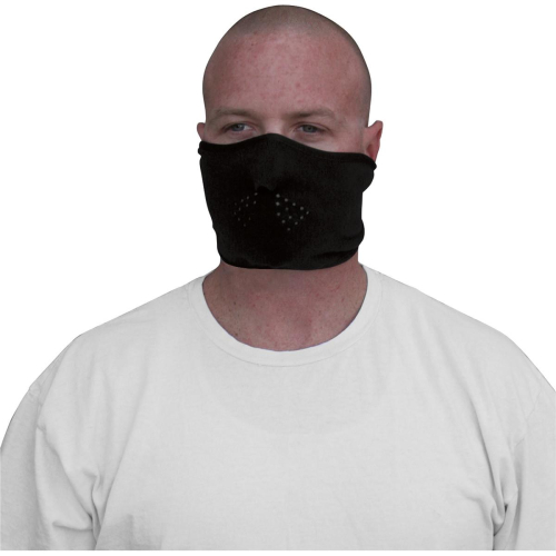 Zan Headgear - Zan Headgear Microfleece Half Face Mask - WFMF114H - Black - OSFM