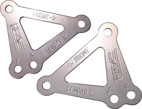 Yana Shiki - Yana Shiki Adjustable Lowering Link - Silver - 1in. & 3in. - LL2849LRC