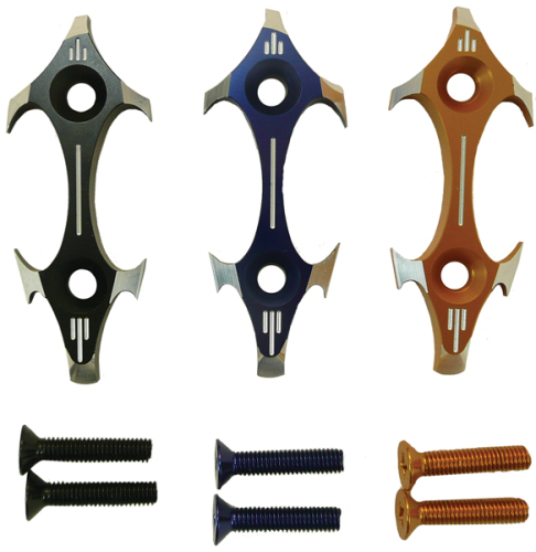 Yana Shiki - Yana Shiki Tattoo Mirror Block-Off Plates - Black - A4028BK