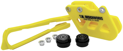 T.M. Designworks - T.M. Designworks Factory Edition 2 Stage Chain Slide-N-Guide Kit FE1 Guide - Yellow - SCP-8SK-YL