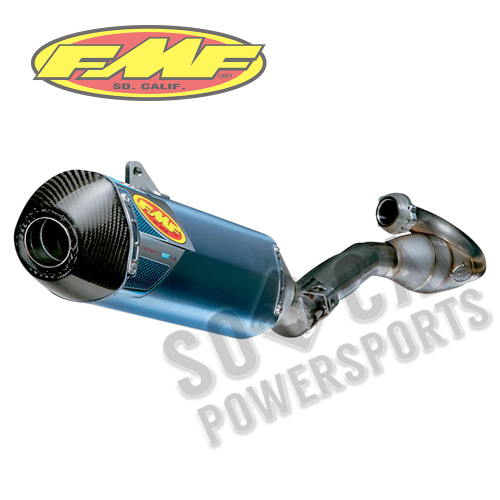 FMF Racing - FMF Racing Factory 4.1 RCT Full System - Blue Anodized - Carbon Endcap - 042262