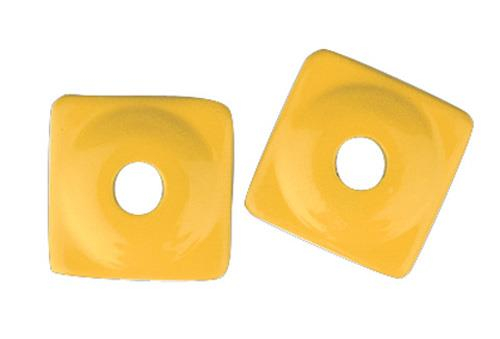 Woodys - Woodys Square Digger Aluminum Support Plates - 5/16in. - Yellow (24pk.) - ASW2-3800