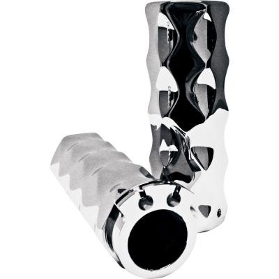 LA Choppers - LA Choppers Hex Comfort Grips - Black with Comfort Pads - XF0630-0566