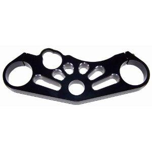 Yana Shiki - Yana Shiki Billet Aluminum Top Triple Clamp - Black - Slotted - A3276AB