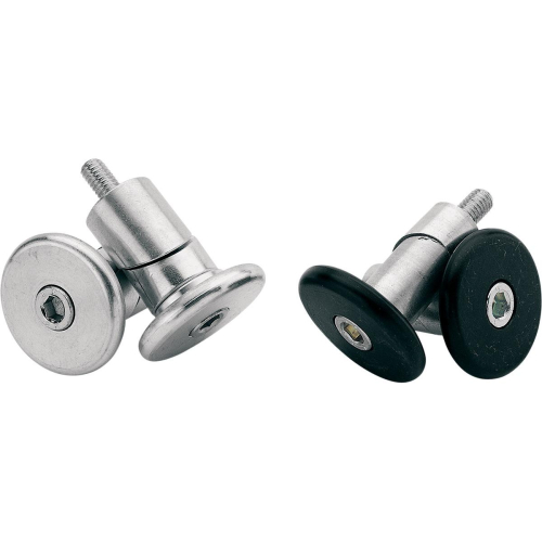 Moose Racing - Moose Racing Steel Bar Ends - Silver - M-03020