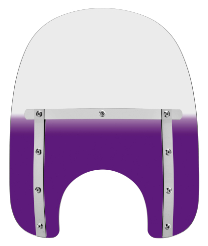Memphis Shades - Memphis Shades Memphis Slim Windshield (7in. Cutout) - 15in. - Gradient Purple - MEM4114