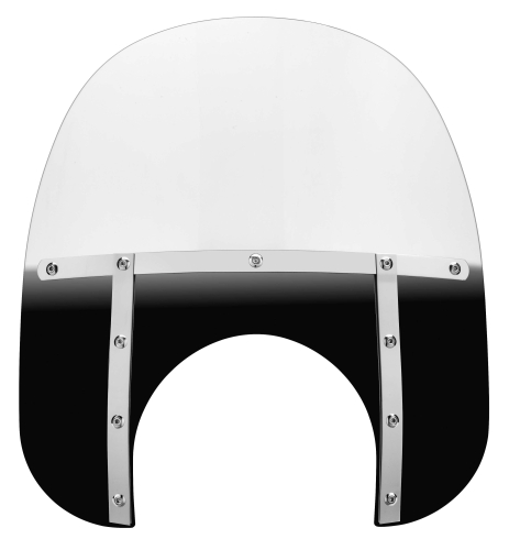 Memphis Shades - Memphis Shades Memphis Fats Windshield (11in. Cutout) - 15in. - Gradient Black - MEM6711