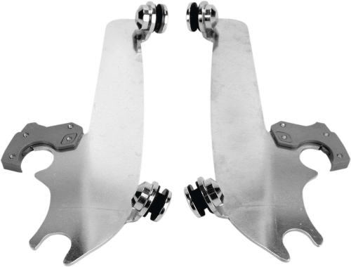 Memphis Shades - Memphis Shades Plates-Only Kit for Changing Fats/Slim to Sportshield - Polished - MEM 8825