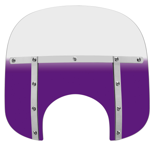 Memphis Shades - Memphis Shades Memphis Fats Windshield (9in. Cutout) - 13in. - Gradient Purple - MEM3514