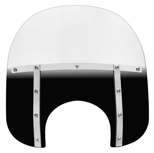 Memphis Shades - Memphis Shades Memphis Fats Windshield (9in. Cutout) - 15in. - Gradient Black - MEM3521