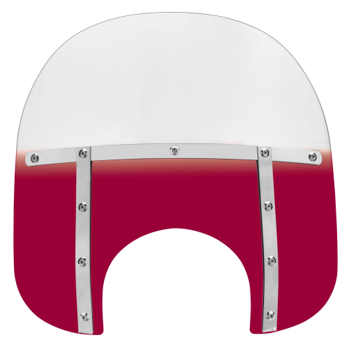 Memphis Shades - Memphis Shades Memphis Fats Windshield (9in. Cutout) - 15in. - Gradient Ruby - MEM3522