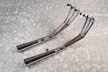 Mac - Mac 6-Into-2 Megaphone Exhaust System - Chrome - 001-1830