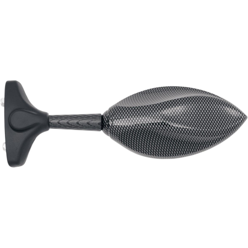 Parts Unlimited - Parts Unlimited Universal Mirrors - Glass Dimensions 4in. x 2-3/4in. - Carbon Fiber look - JY134-1CF