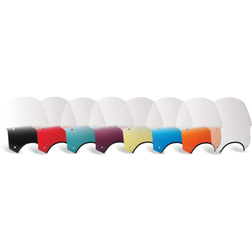 Memphis Shades - Memphis Shades Alley Cat Sportshield Windshield (9in. Cutout) - Gradient Teal - MEP5623