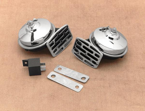 Drag Specialties - Drag Specialties Twin Electric Horns - 11-6139-LBX1