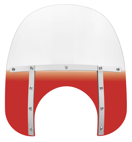 Memphis Shades - Memphis Shades Memphis Fats Windshield (11in. Cutout) - 15in. - Gradient Burnt Orange - MEM6717