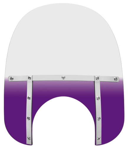 Memphis Shades - Memphis Shades Memphis Fats Windshield (11in. Cutout) - 17in. - Gradient Purple - MEM6814