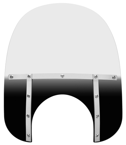 Memphis Shades - Memphis Shades Memphis Fats Windshield (11in. Cutout) - 17in. - Gradient Black - MEM6811