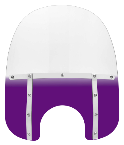 Memphis Shades - Memphis Shades Memphis Fats Windshield (7in. Cutout) - 19in. - Gradient Purple - MEM3314