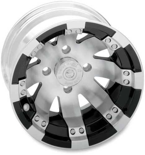 Vision Wheel - Vision Wheel Type 158 Buck Shot Wheel - 12x8 - 4+4 Offset - 4/115 - Machined - 158128115BW4