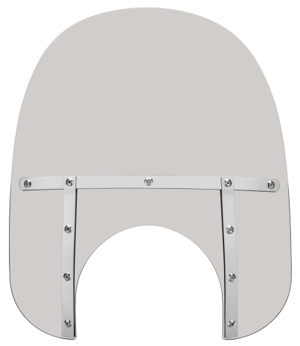 Memphis Shades - Memphis Shades Memphis Fats Windshield (11in. Cutout) - 17in. - Solar - MEM6819
