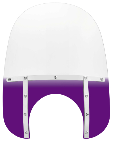 Memphis Shades - Memphis Shades Memphis Fats Windshield (11in. Cutout) - 19in. - Gradient Purple - MEM6914
