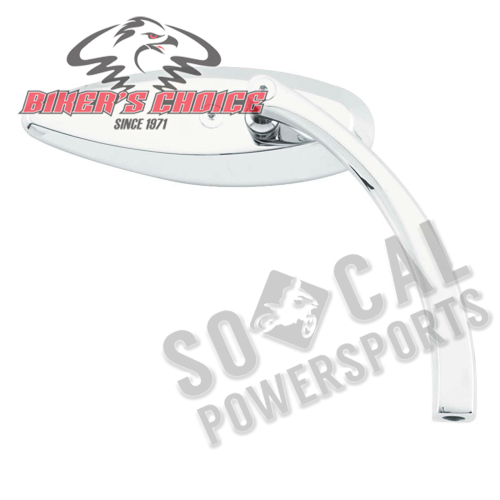 Bikers Choice - Bikers Choice Teardrop Mirrors with Smooth Backing - 270354