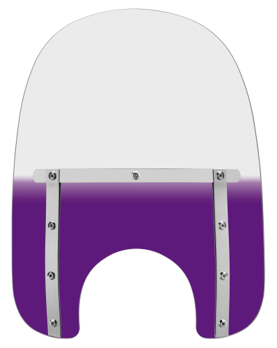 Memphis Shades - Memphis Shades Memphis Slim Windshield (7in. Cutout) - 17in. - Gradient Purple - MEM4214