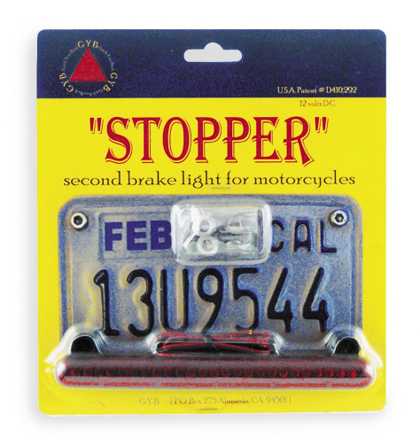 GYB Products - GYB Products Stopper Red LED Light - Black/Red - STOPPER-RED