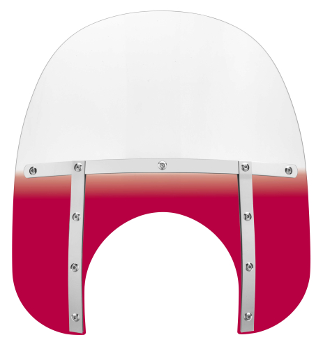 Memphis Shades - Memphis Shades Memphis Fats Windshield (11in. Cutout) - 15in. - Gradient Ruby - MEM6712