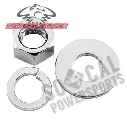 Bikers Choice - Bikers Choice Rear Axle Nut and Washer Kit - F/64085