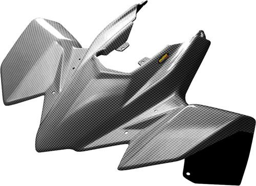 Maier Mfg - Maier Mfg 1-Piece Front Fender - Black Carbon Fiber - 17810-30