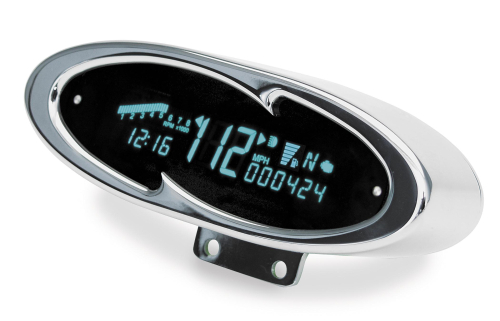 Dakota Digital - Dakota Digital MCV-7100 Oval Style Universal Information Systems Gauge - Chrome - MCV-7100