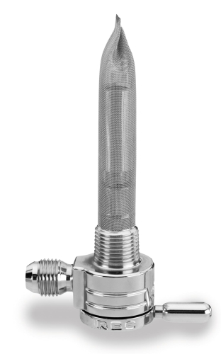 Golan Inc - Golan Inc Click-Slick Petcock - 3/8in. NPT - 6-AN - Chrome - 75-5166