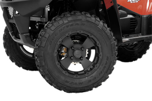 Vision Wheel - Vision Wheel Type 161 Bruiser Wheel - 12x7 - 4+3 Offset - 4/115 - Black - 161-127115B4