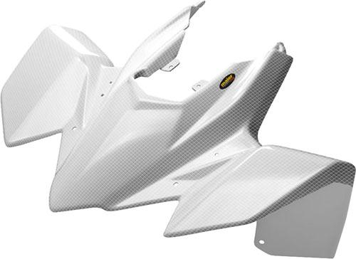 Maier Mfg - Maier Mfg 1-Piece Front Fender - White Carbon Fiber - 17810-31